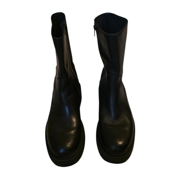 Geox Spherica Ec7 Black Chelsea Boots Size 40/10 - Picture 8 of 10